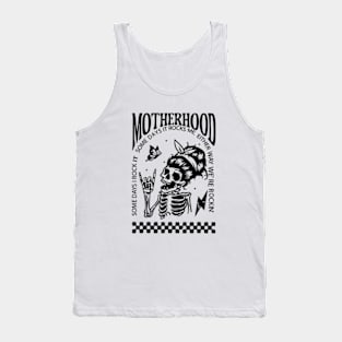 Some Days I Rock It Funny Skeleton Mom Mother Day Tank Top